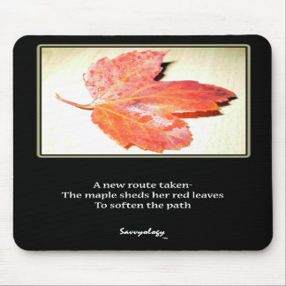 Zen Maple Poem & Art Mousepad Muismat