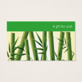 Zen Massage ı Cadeaubon Visitekaartje (Achterkant)