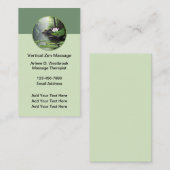 Zen Massage Natuur Thema Visitekaartjes (Voorkant / Achterkant)