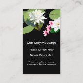 Zen Massage Theme Visitekaartje (Voorkant)