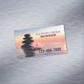 Zen Massage Therapie Meditatie Yoga Instructeur Magnetisch Visitekaartje (Voorbeeld)