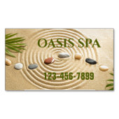 Zen Massage Therapie Yoga Instructeur Meditatie SP Magnetisch Visitekaartje (Voorkant)