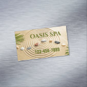Zen Massage Therapie Yoga Instructeur Meditatie SP Magnetisch Visitekaartje (Voorbeeld)