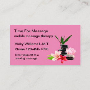 Zen Massage Therapy Services Visitekaartje