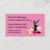 Zen Massage Therapy Services Visitekaartje (Voorkant)