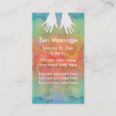 Zen Massage Visitekaartje (Voorkant)