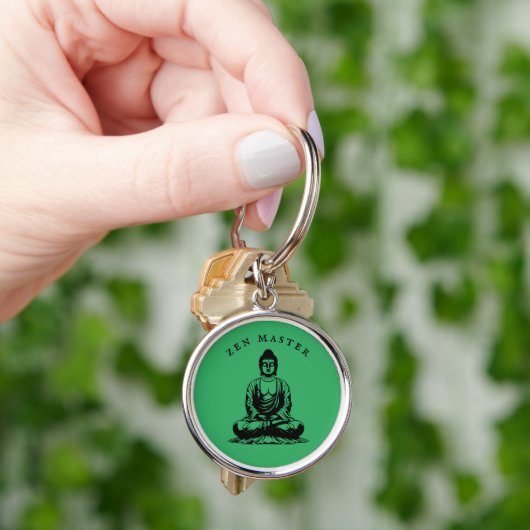 Zen Master - Boeddha meditatie Groen Sleutelhanger (Hand)