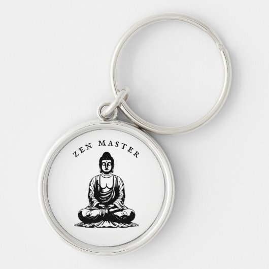 Zen Master - Boeddha meditatie Sleutelhanger (Voorkant)