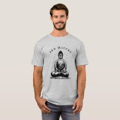 Zen Master - Boeddha meditatie T-shirt (Voorkant volledig)
