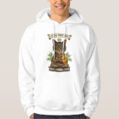 Zen Master Cat Funny Chill Gray Tabby Cat Gift  Hoodie (Voorkant)