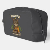 Zen Master Cat Funny Chill Gray Tabby Cat Gift  Toilettasje (Rechterhoek)