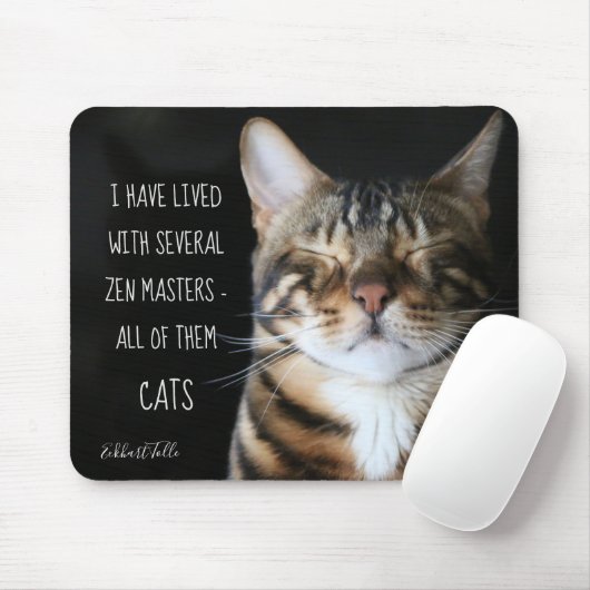 Zen Master/Funny Quote/Cat Photo Muismat (Met muis)