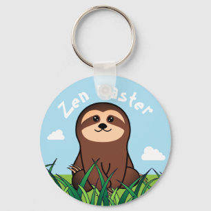 "Zen Master" kawaii Sloth Sleutelhanger