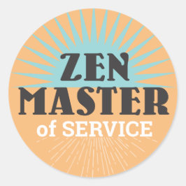 Zen master service medewerker erkenning stickers