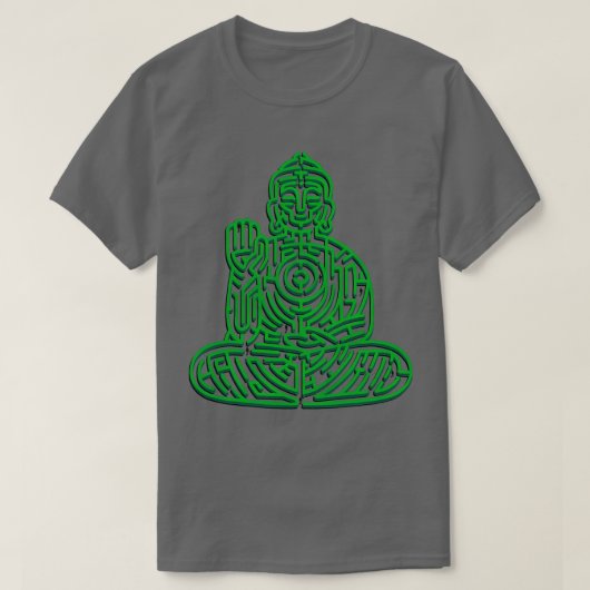 Zen Maze Meditatie door Tobe Fonseca T-shirt (Design voorkant)