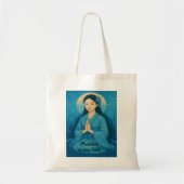 Zen Meditatie kunst Mindfulness Yoga Blauw Custom Tote Bag (Voorkant)