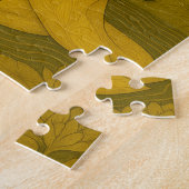 Zen Meditatie kunst Mindfulness Yoga Geel Custom Legpuzzel (Zijkant)