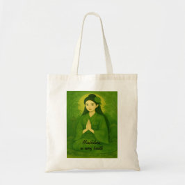 Zen Meditatie kunst Mindfulness Yoga Groen Custom Tote Bag
