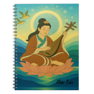 Zen meditatie Mindful Goddess Benzaiten Notitieboek