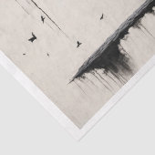 Zen meditatie op een boom, ons leven - tissuepapier (Detail)