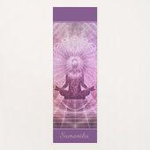 Zen Meditatie Paarse Gepersonaliseerd Yogamat (Voorkant)