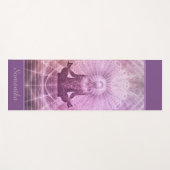 Zen Meditatie Paarse Gepersonaliseerd Yogamat (Voorkant (horizontaal))