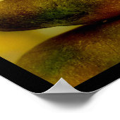 Zen meditatie-stenen en Maple Leaves Poster (Hoek)