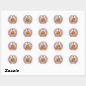 Zen-meditatie ziel kunst decoratieve sticker (Vel)