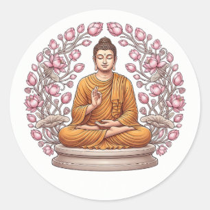 Zen-meditatie ziel kunst decoratieve sticker
