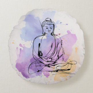 Zen meditatiekussen voor vreedzame huisdecoratie rond kussen