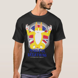 Zen Meditating Corgi Peace Loving Kindness Meditat T-shirt