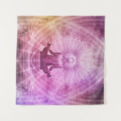 Zen Meditation Mandala Wall Tapestry Wandkleed (Voorkant (horizontaal))