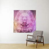 Zen Meditation Mandala Wall Tapestry Wandkleed (In situ)