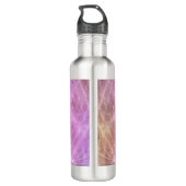 Zen Meditation Paars Personalized Waterfles (Achterkant)