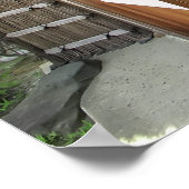 Zen Meditation Room Open Garden - Kyoto Japan Poster (Hoek)