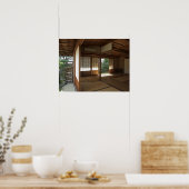 Zen Meditation Room Open Garden - Kyoto Japan Poster (Keuken)