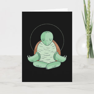 Zen Meditation Yoga Turtle Omm Gift Kaart