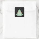 Zen Meditation Yoga Turtle Omm Gift Vierkante Sticker (Tas)