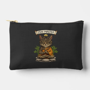 Zen Meester Kat Grappige Ontspannen Grijze Tabby K Etui