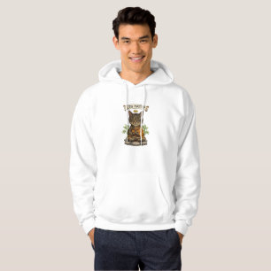 Zen Meester Kat Grappige Ontspannen Grijze Tabby K Hoodie