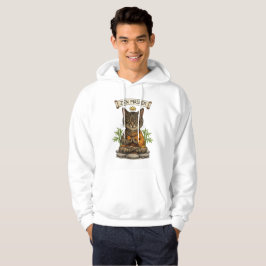 Zen Meester Kat Grappige Ontspannen Grijze Tabby K Hoodie