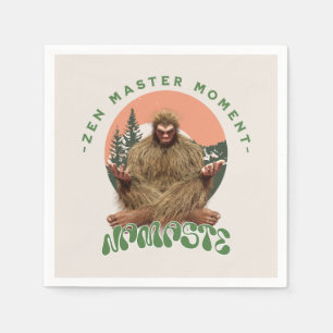 Zen Meester Moment Namaste - Bigfoot Meditatie Servet