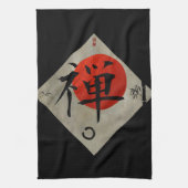 Zen met Enō Circle #2 Theedoek (Verticaal)