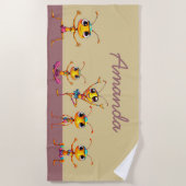 Zen Mieren Strandhanddoek  Strandlaken (Voorkant)