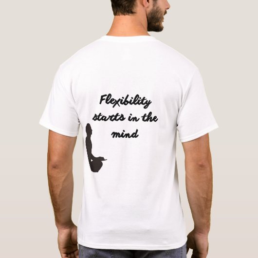 Zen Mind Yoga WITHE T-shirt (Achterkant)