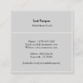 Zen Mindfulness Coach Visitekaartje (Achterkant)