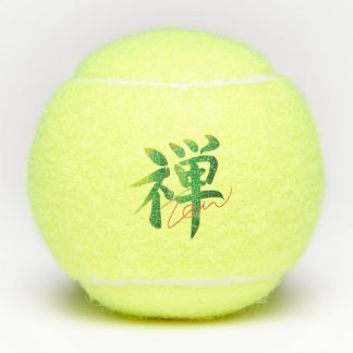 ZEN Minimalist Japanese Brush Calligraphy Tennisballen