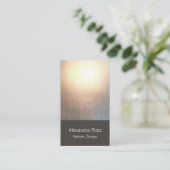 Zen Minimalist Simple New age Interior Designer Visitekaartje (Staand voorkant)