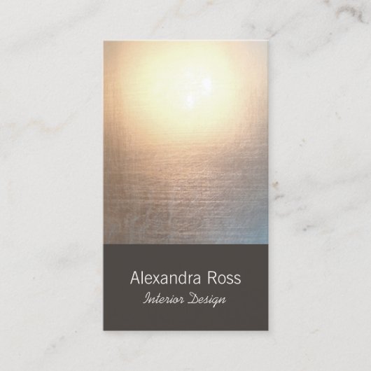 Zen Minimalist Simple New age Interior Designer Visitekaartje (Voorkant)