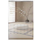 Zen Minimalist Wall Kalender (Feb 2026)